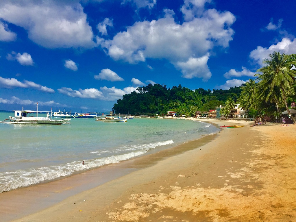 フィリピンのパワラン島：秘境エルニドのビーチ
