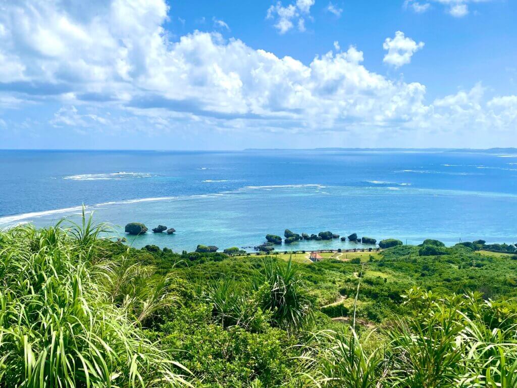 沖縄県宮古島：大神島の遠見台からの風景