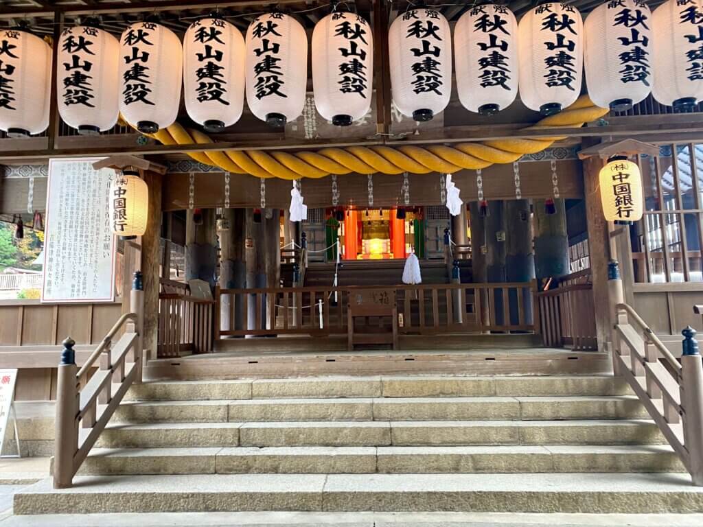 岡山県岡山市：吉備津神社の本殿