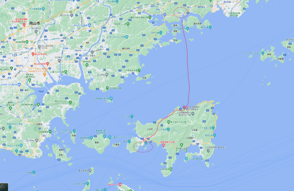 香川県小豆郡：小豆島の地図