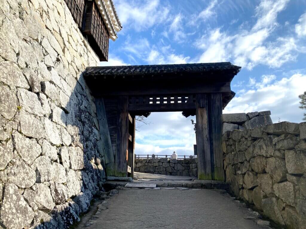 愛媛県松山市：松山城の戸無し門