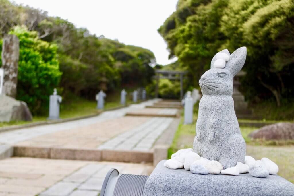 鳥取県：白兎神社うさぎ